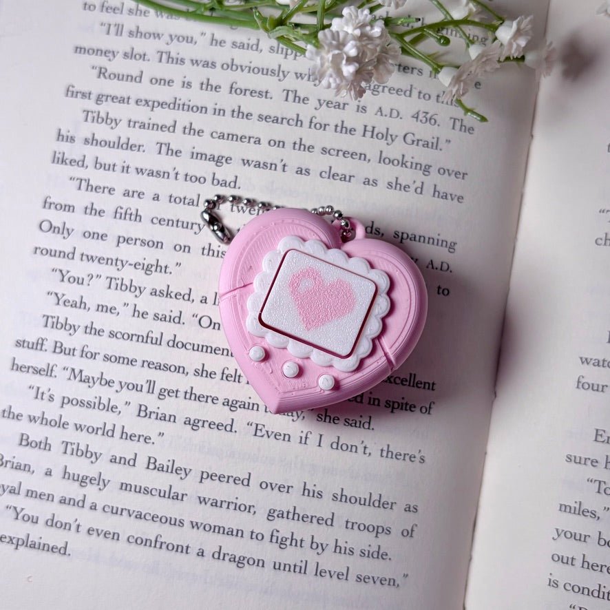 3d Printed Heart V-Pet Inspired Fidget Clicker