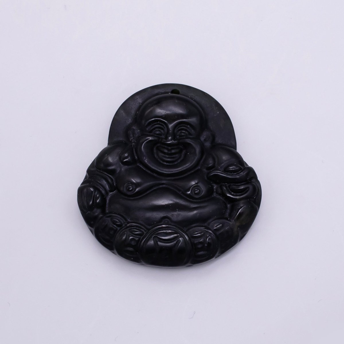 45mm Black Onyx Natural Gemstone Buddha Religious | AH357