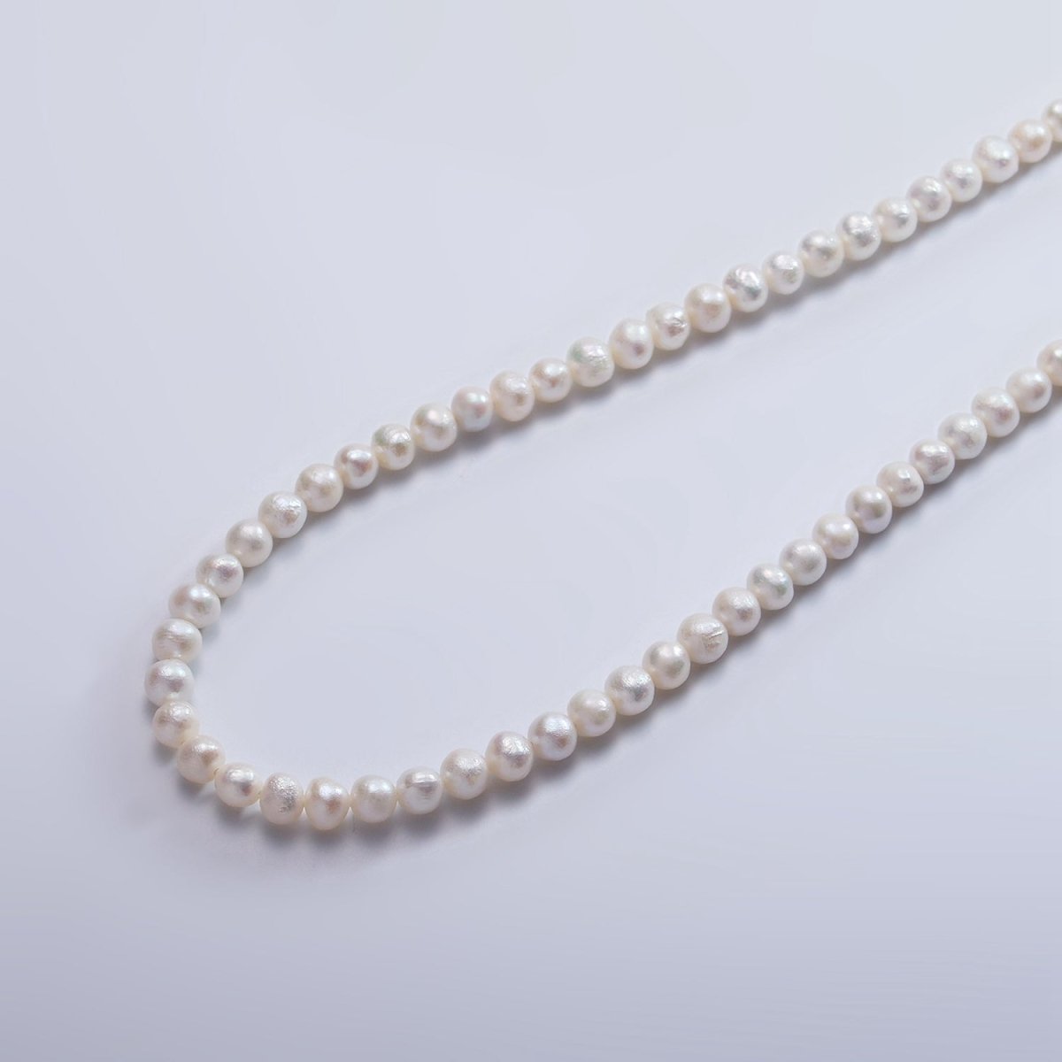 4mm AAA Round Freshwater Pearl 14-16 Inch Strand | WA-2503