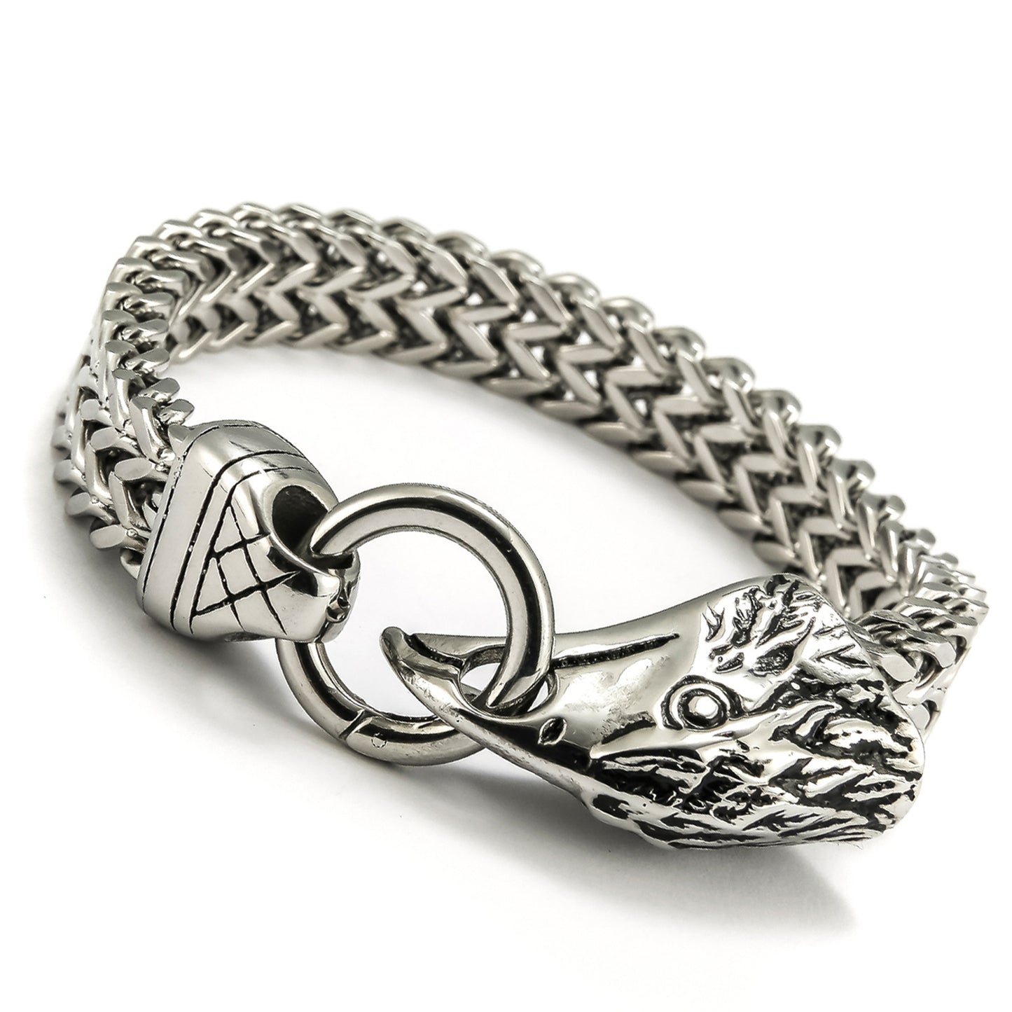 Men's Eagle Head Bracelet in Stainless Steel