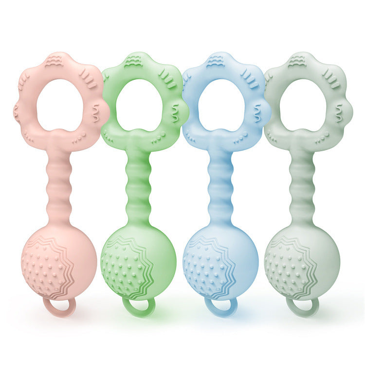 Silicone Rattle Teething Stick Toy for Babies