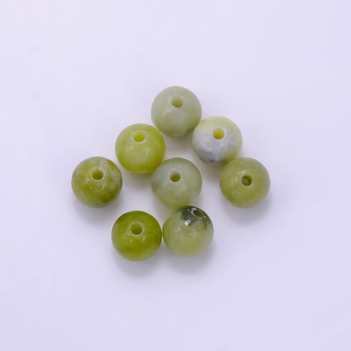 6mm Round Agate Natural Gemstone Bead Set | B913 - B914