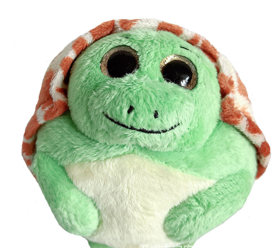 Plush Cartoon Ball with Rattle