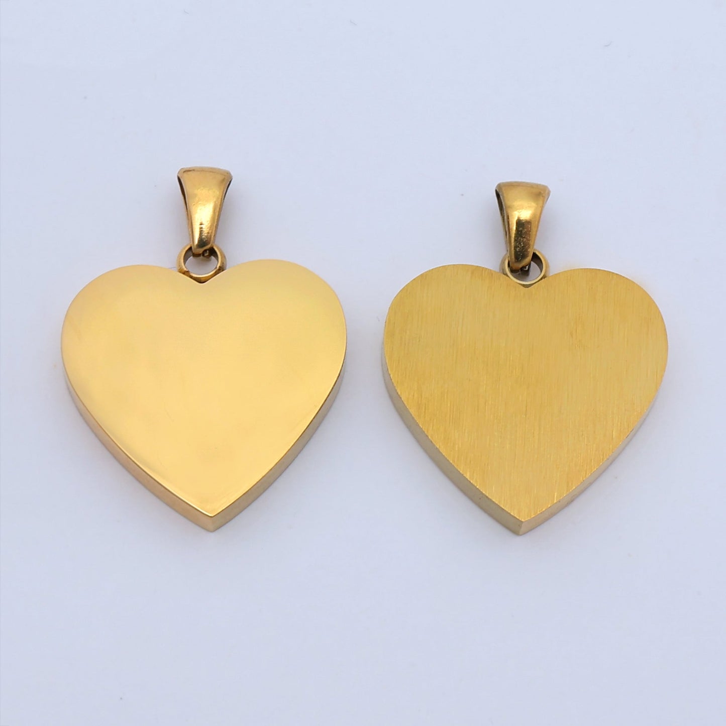 Stainless Steel 23mm Minimalist Heart Pendant | P1490