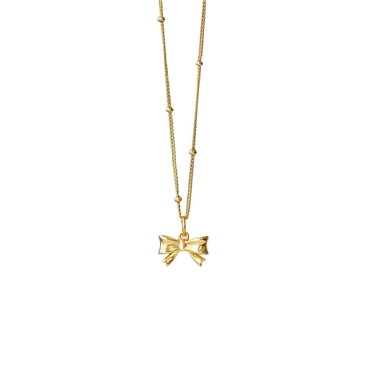 Women's Bow Stylish Simple Personality Gold Clavicle Necklaces