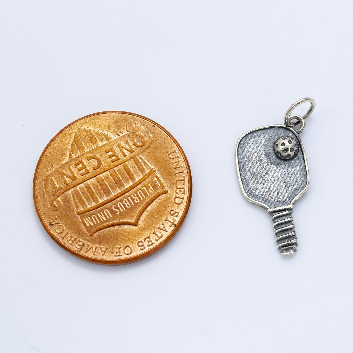 S925 Sterling Silver Pickle Ball Sport Charm | SL-497