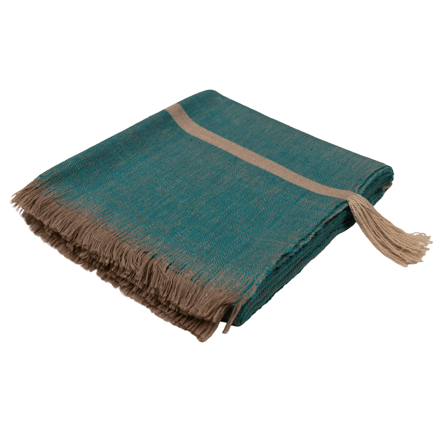 Handwoven Pashmina and Merino Wool Throw 46" × 75"