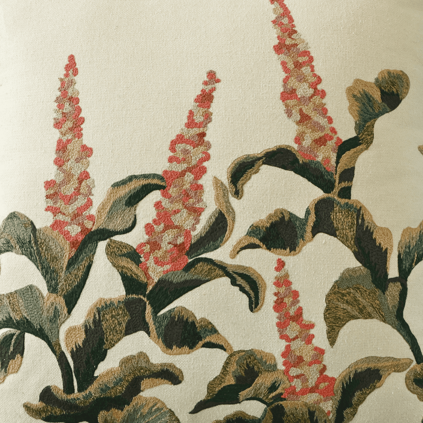 Hand Embroidered Tapestry Silk Pillow Cover 20" x 20"