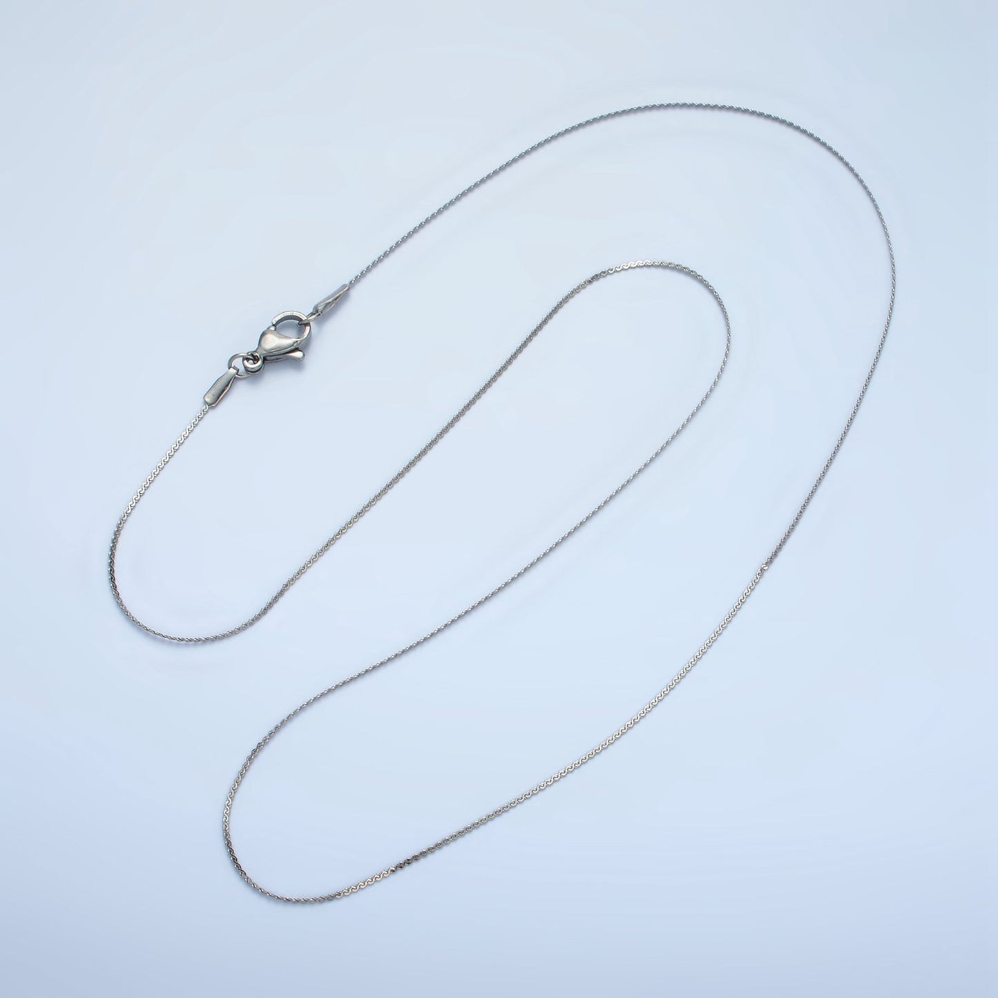Stainless Steel 1mm Serpentine Chain 20 Inch Necklace in Gold & Silver | WA-2604, WA-2605