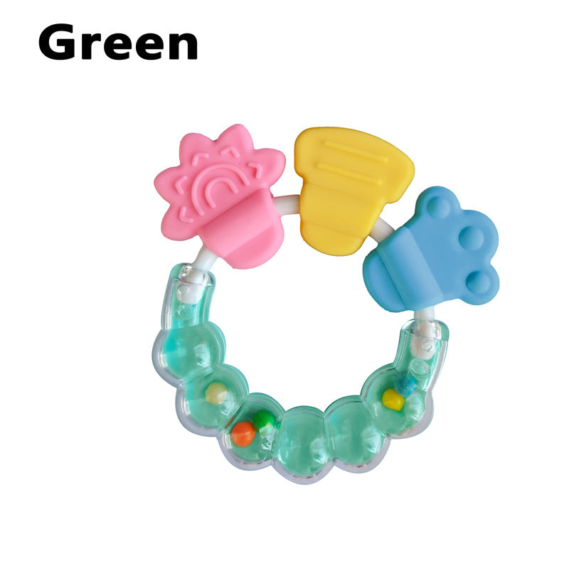 Soft Rubber Baby Grasp Ball Rattle - Sensory Toy