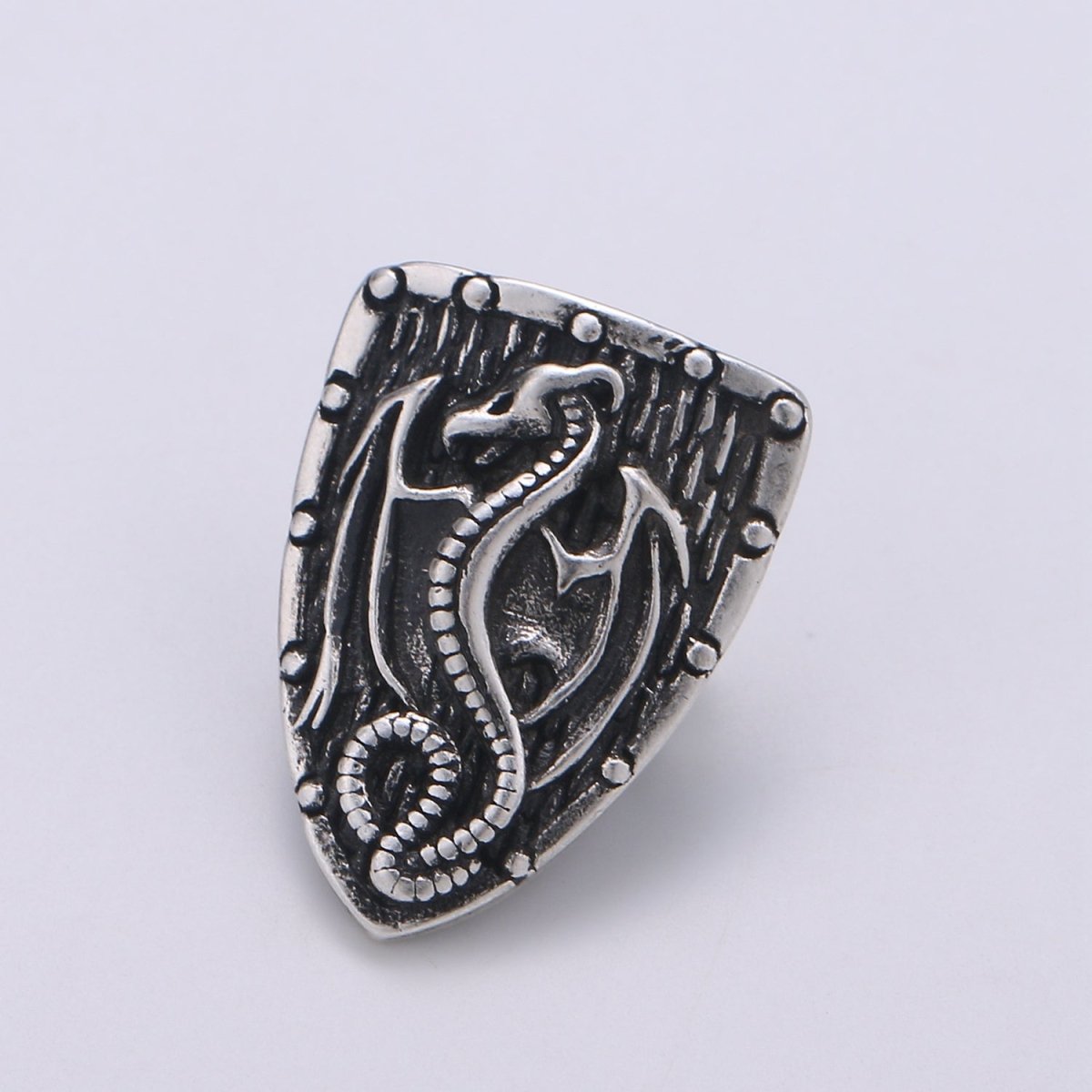 Antique Gold Dragon Beads,2 Hole Antique Silver Shield Spacer Beads for Bracelet Component Men Jewelry Making Supply, D-810-D-812