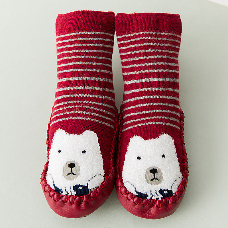 Thick Warm Baby Socks with Anti-Slip Sole for Kids