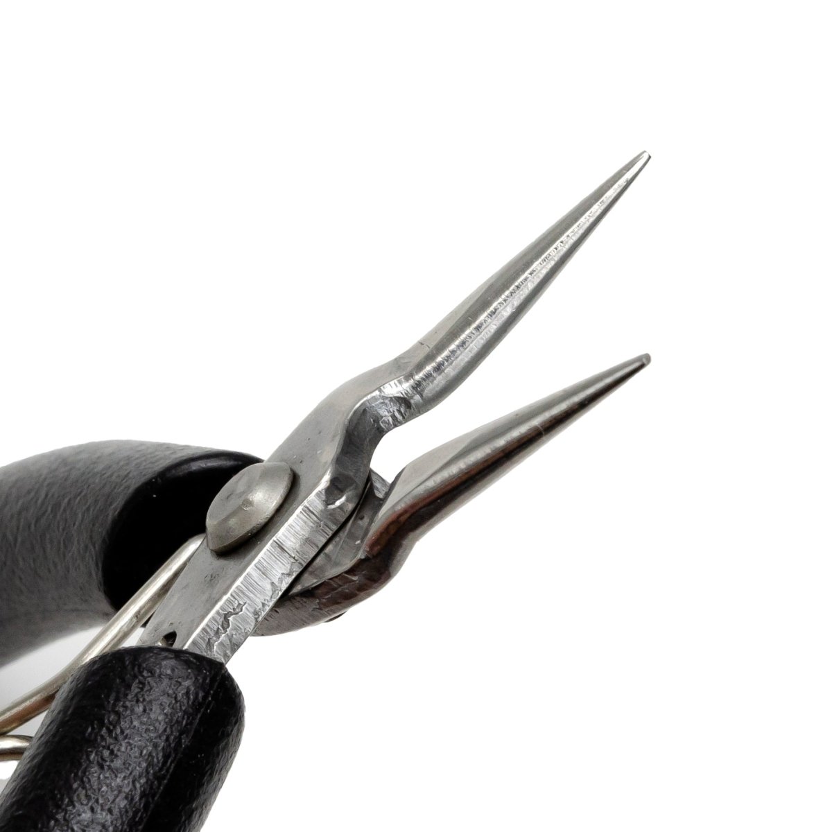 Basic Round Nose Pliers, Jewelry Making Tools Black Ergonomic Grip Handles Return Leaf Spring SP-001