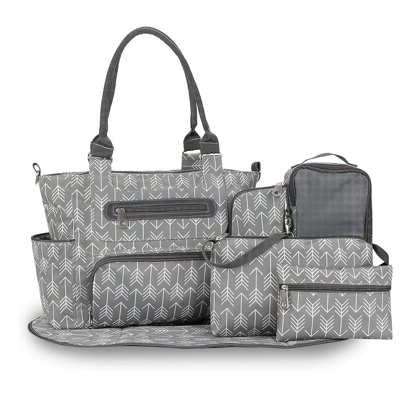 GBruno 8Pcs Baby Nappy Diaper Bags Set