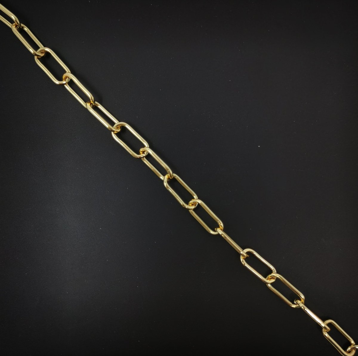 Chunky Paperclip Chain Necklace 17.4X7.3mm, 24K Gold Filled Jumbo Link PAPER CLIP 1 Yard Lead Nickel Free, Unfinished Link Chain | ROLL-186 ROLL-073