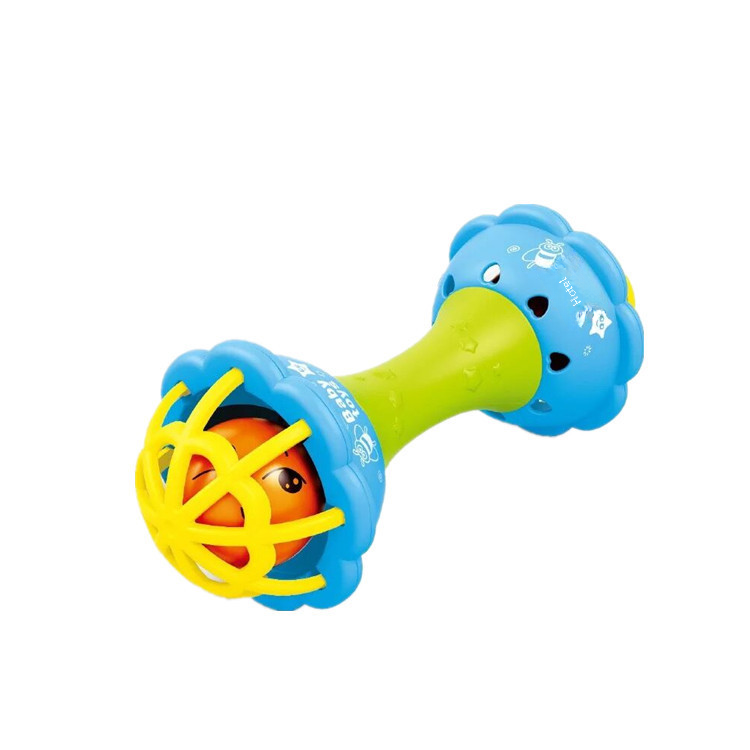 Soft Rubber Baby Grasp Ball Rattle - Sensory Toy
