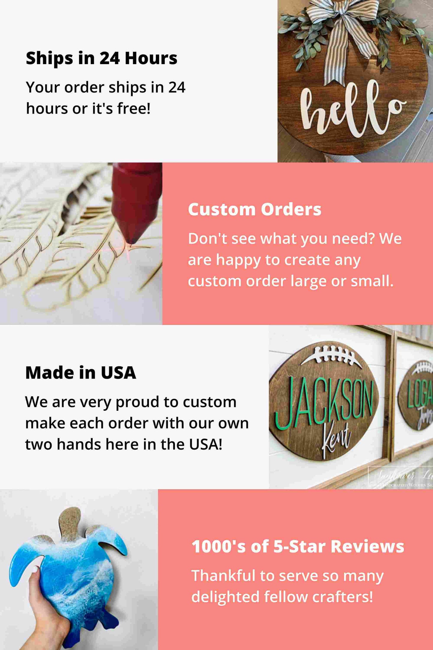 Unfinished Wood Dog Paw Shape - Animal - Pet - Craft - up to 46" DIY