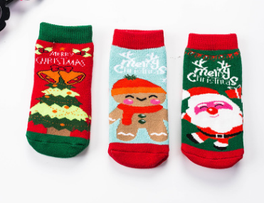 Kids' Christmas Thick Cotton Cartoon Baby Socks