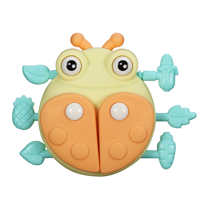 Soft Rubber Baby Grasp Ball Rattle - Sensory Toy