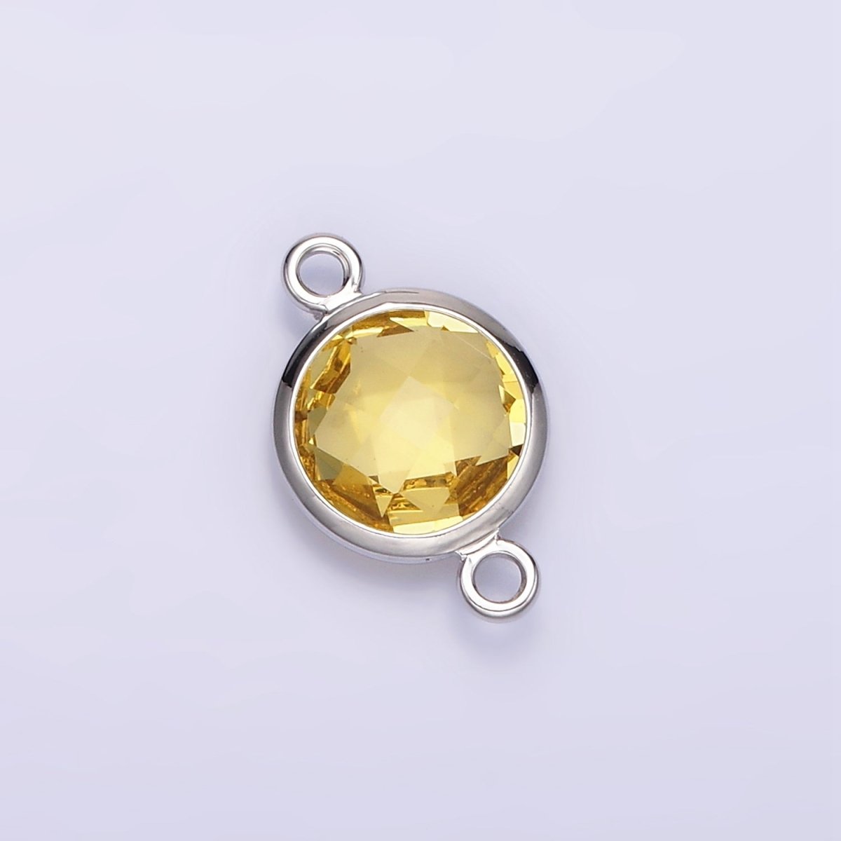 Gold Filled Birthstone CZ Connector Link Connector for Bracelet Necklace School Colors Stone Finding G-766 G-767