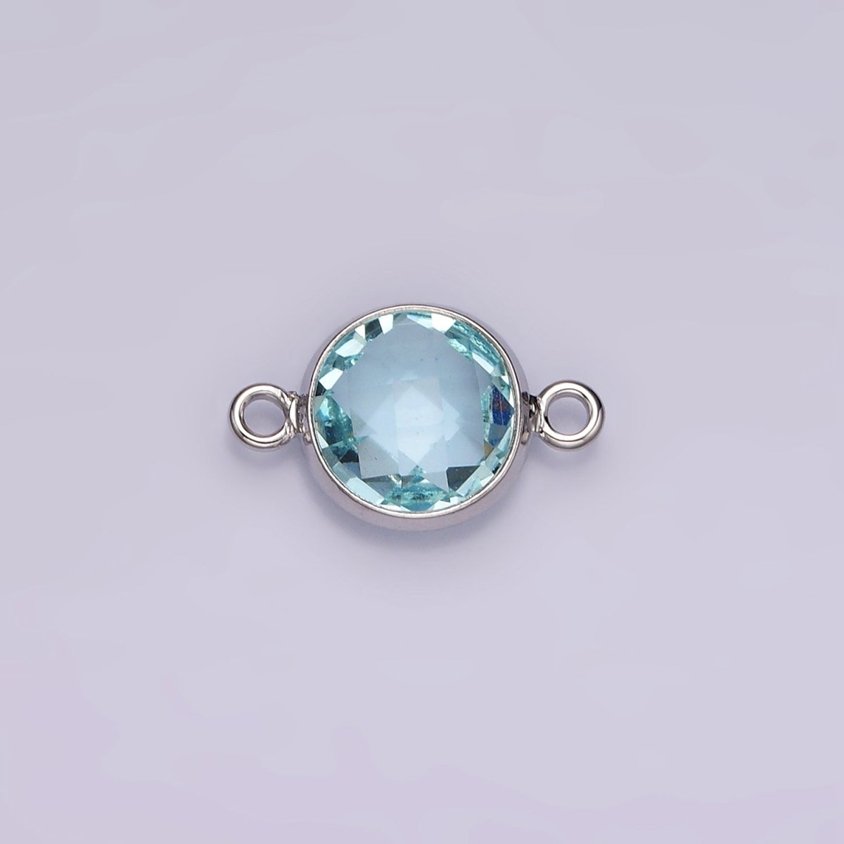 Gold Filled Birthstone CZ Connector Link Connector for Bracelet Necklace School Colors Stone Finding G-766 G-767