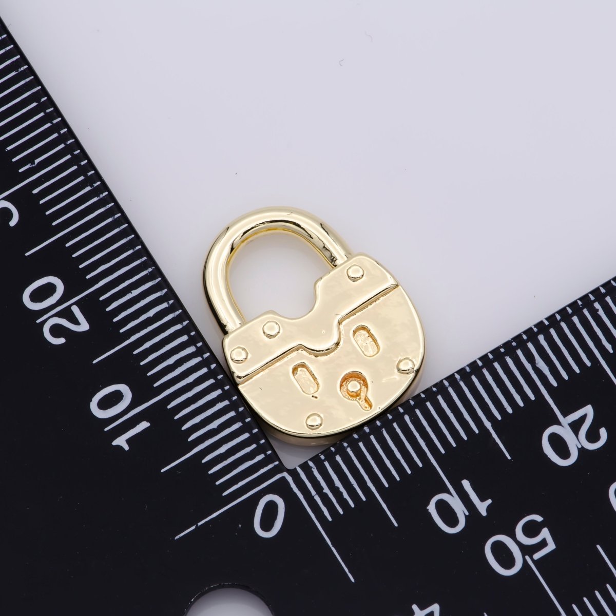 Mini Gold Filled Padlock Charm M-539