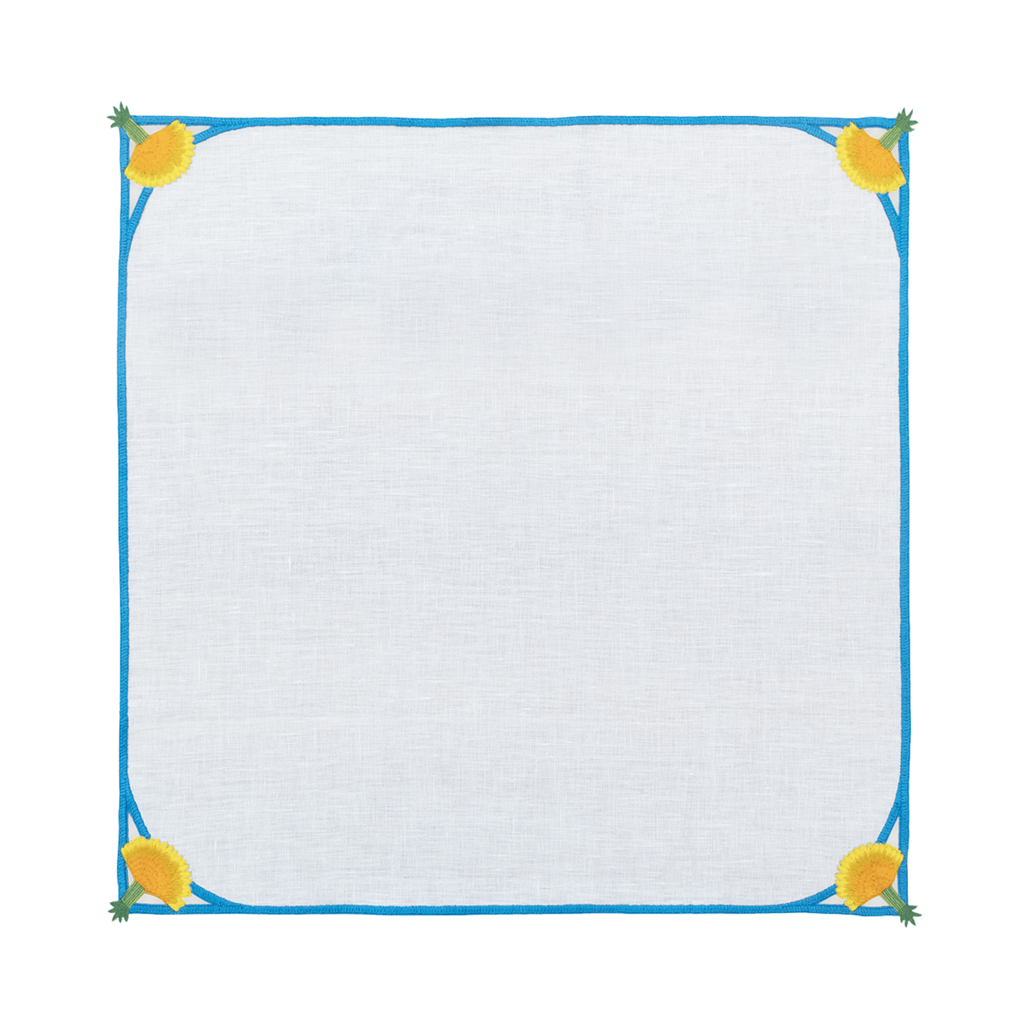 Hand Embroidered Heirloom Petals Napkins 18" x 18" (Set of 4)