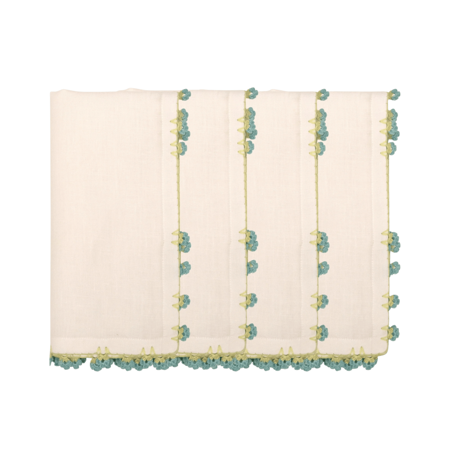 Hand Crochet Napkins 18" x 18" (Set of 4)