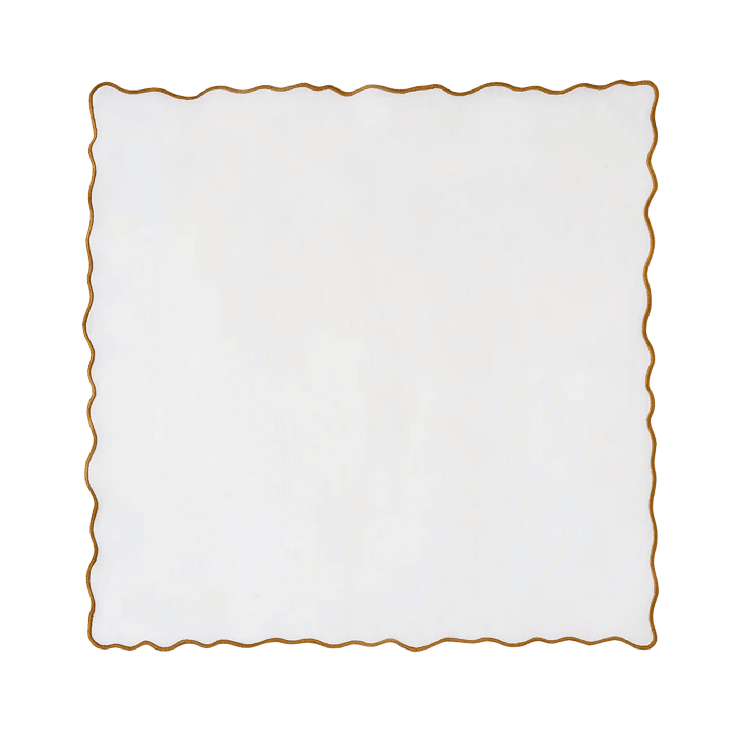 Hand Embroidered Circular Elegance Napkins 18" x 18" (Set of 4)