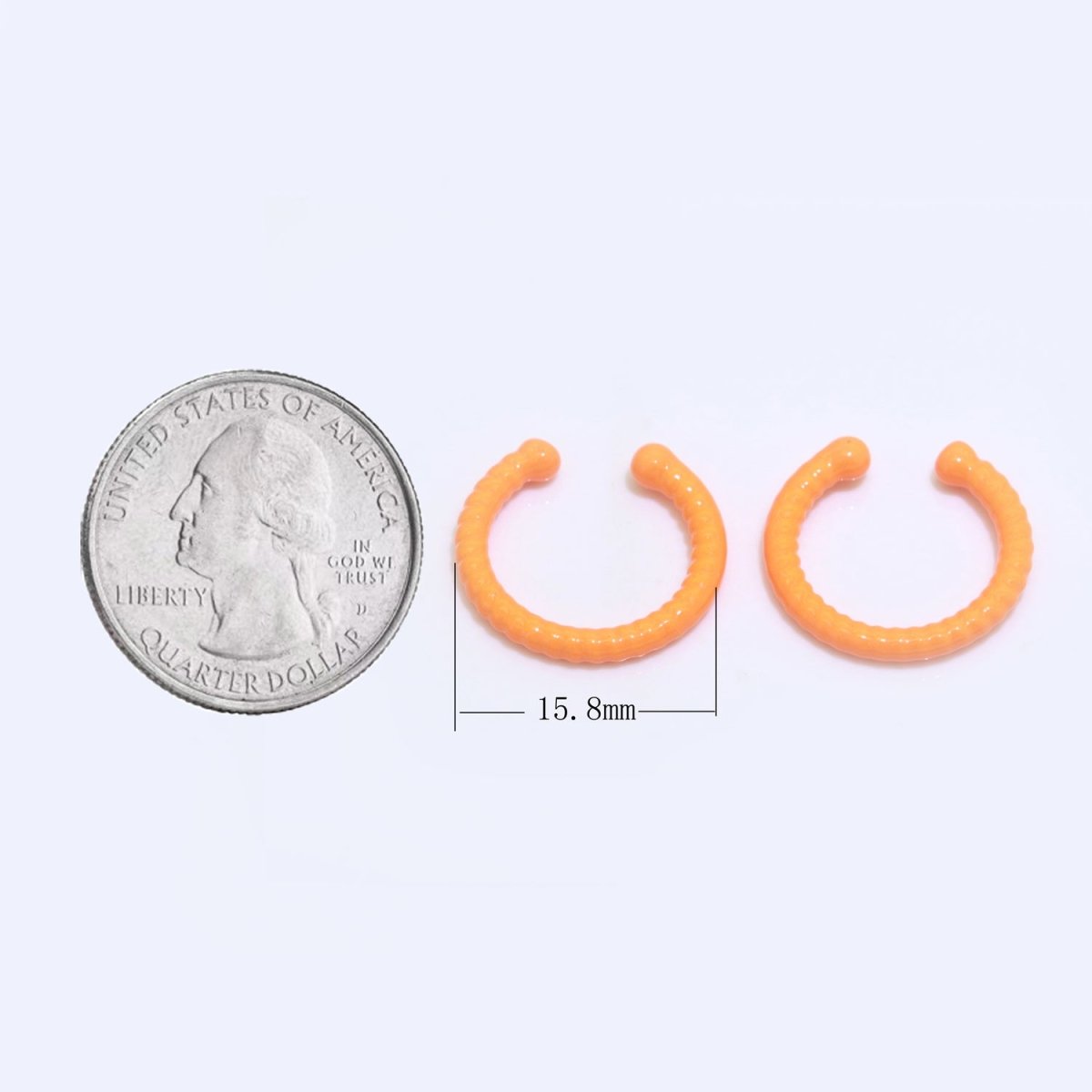 1 pair Neon Color Ear Cuff Earring Nonpierced Ear cuff for Cartilage, Dainty Earring Y2K Jewelry AI-021~AI-029