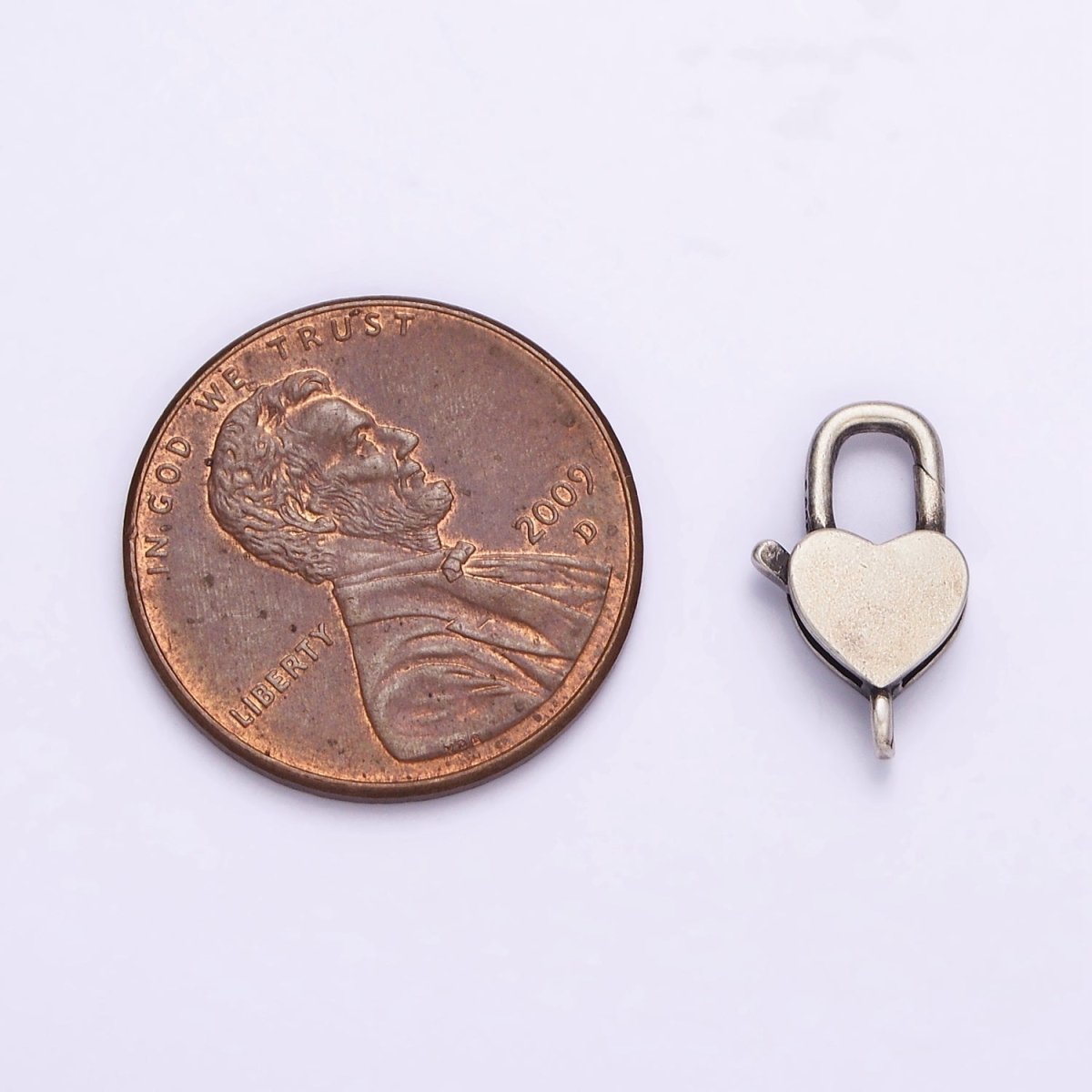 1 Pc 13x8.2 mm Sterling Silver Heart Lobster Clasp for Jewelry Making SL-308