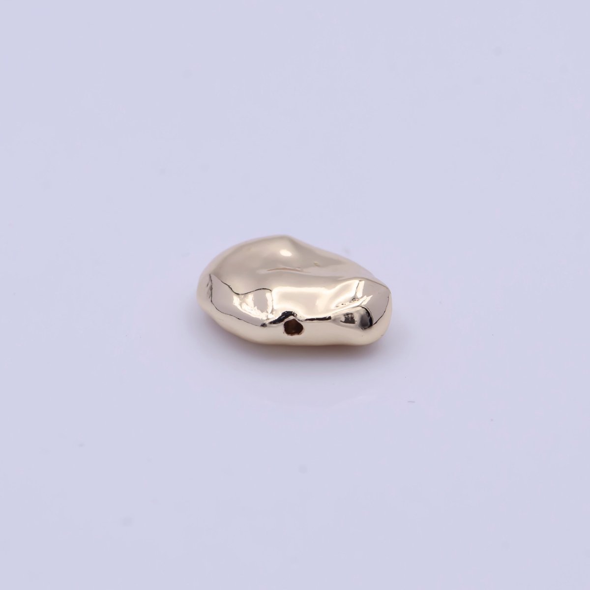 11mm Nugget Beads Pebble Gold Spacer Beads Findings For Jewelry Making | B-078