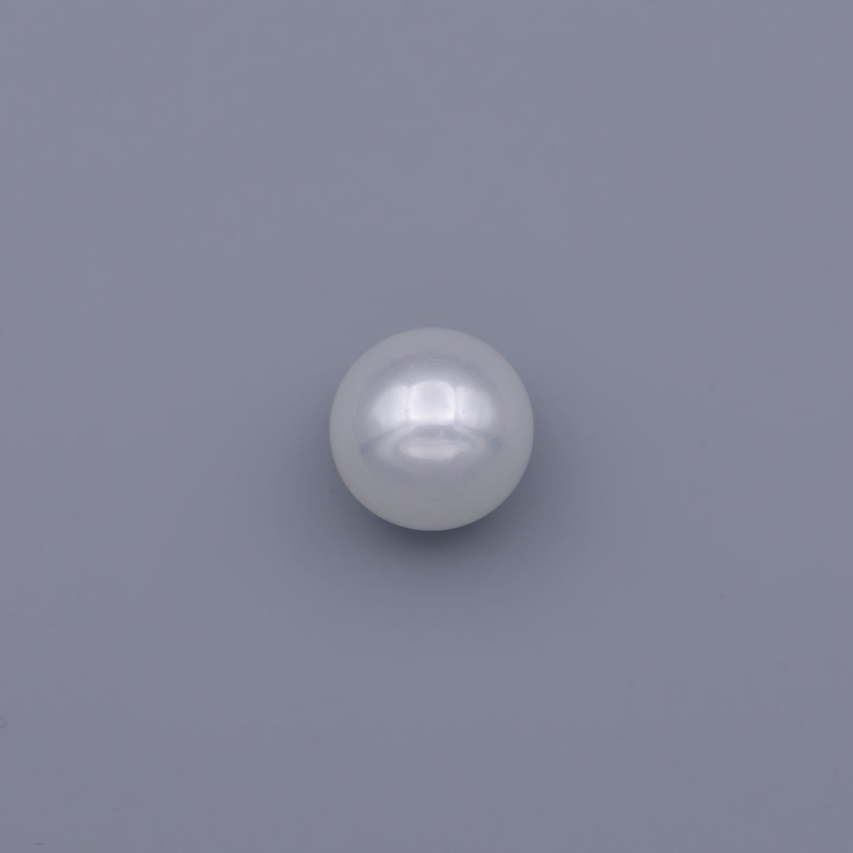 12mm White Acrylic Pearl Round Beads | P-1831