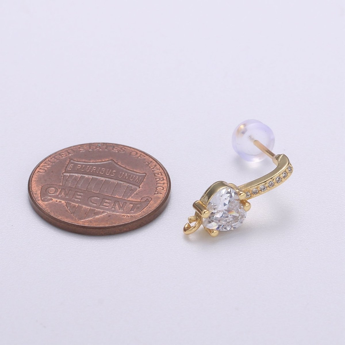 14K Dainty Gold Filled High Heels Earring Studs For DIY Earring Making  L-267