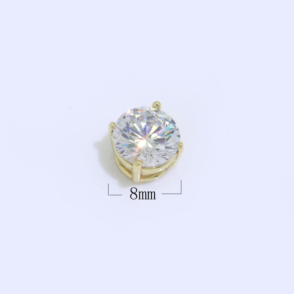 14K Gol Filled CZ micro pave solitaire round beads, spacer beads, small round spacer beads, mini small round beads 8.2*5.5mm B-683