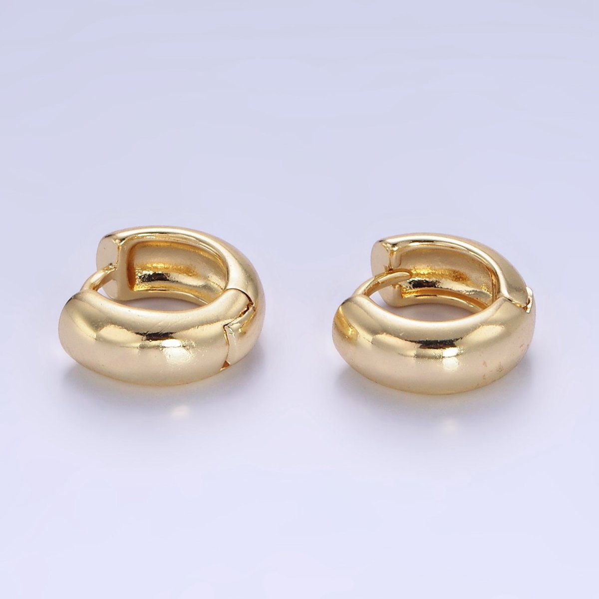 14K Gold Filled 10mm Chubby Minimalist Cartilage Huggie Earrings | P489