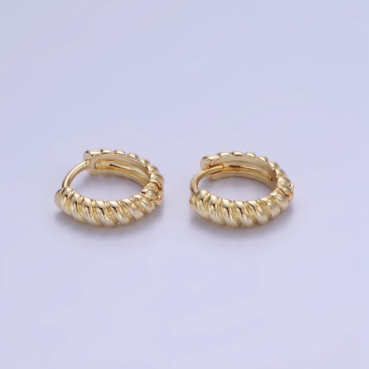 14K Gold Filled 10mm Croissant Cartilage Huggie Earrings | AB1315