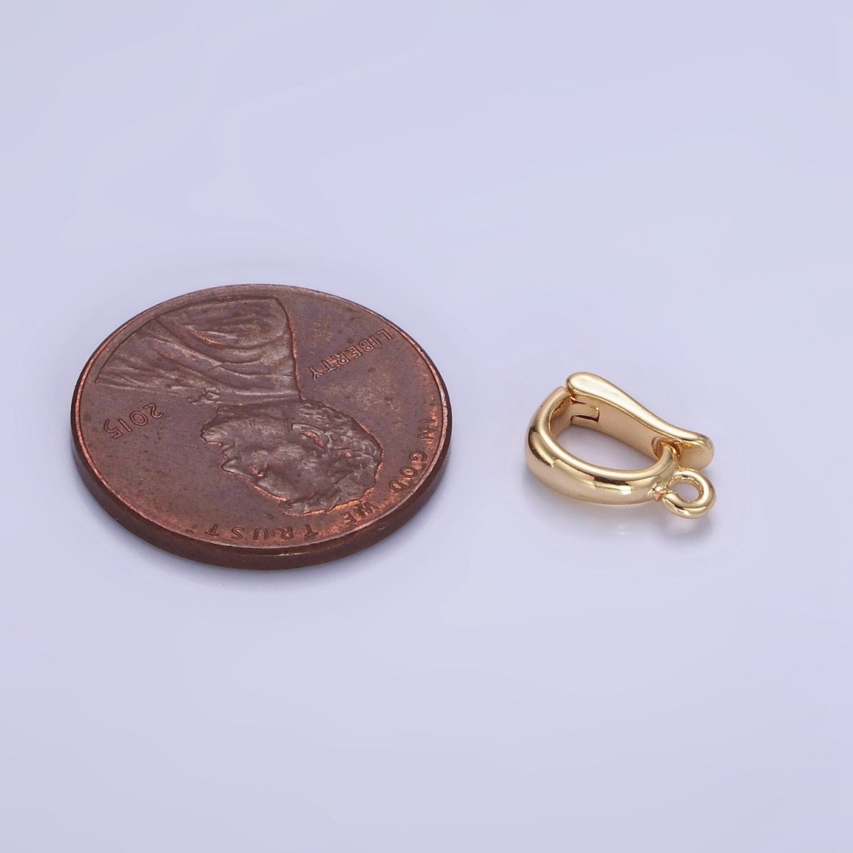 14K Gold Filled 10mm Mini Snap Latch Bail Minimalist Findings | Z698
