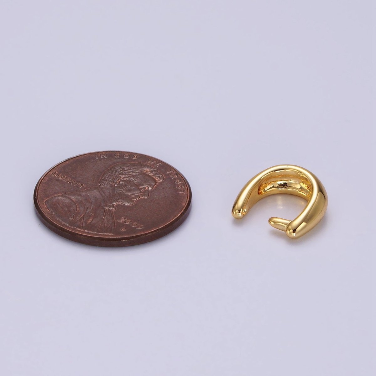14K Gold Filled 10mm Rounded Snap Bail Minimalist Jewelry Findings Supply | Z581