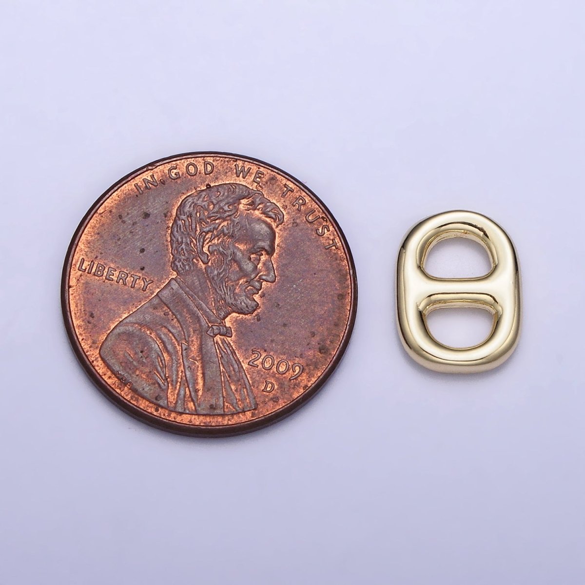 14K Gold Filled 11mm Mini Soda Pull Tab Charm | AC1050