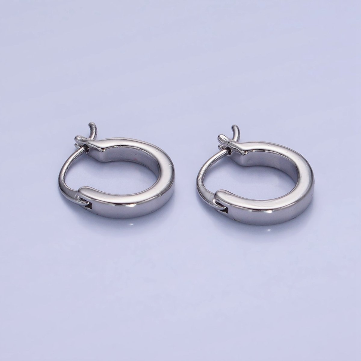 14K Gold Filled 12mm Cartilage Latch Hoop Earrings in Gold & Silver | AB1358 AB1359