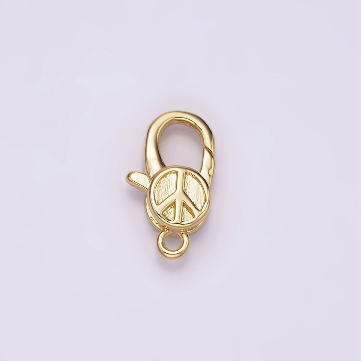 14K Gold Filled 12mm Peace Lobster Claw Clasps Closure Jewelry Finding Supply | Z648