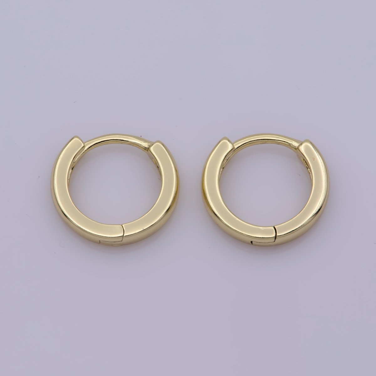 14K Gold Filled 13mm Huggie Hoop Earrings | AB-1164