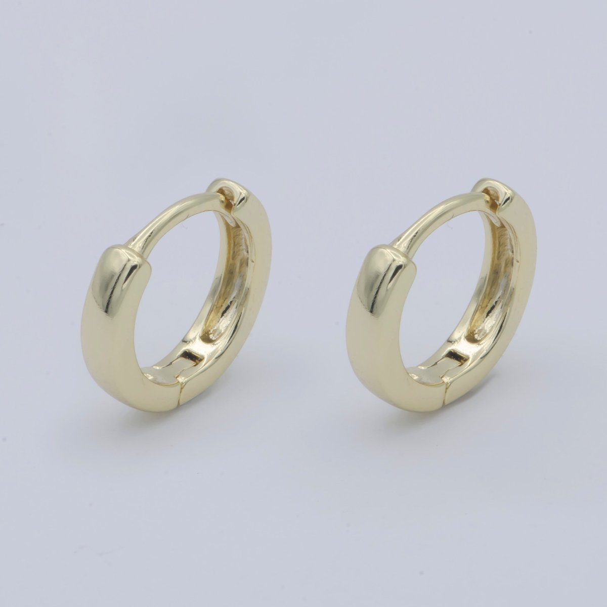 14K Gold Filled 13mm Huggie Hoop Earrings | AB-1164
