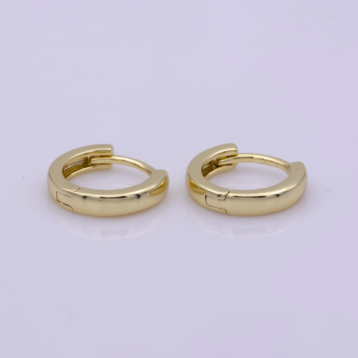 14K Gold Filled 13mm Huggie Hoop Earrings | AB-1164