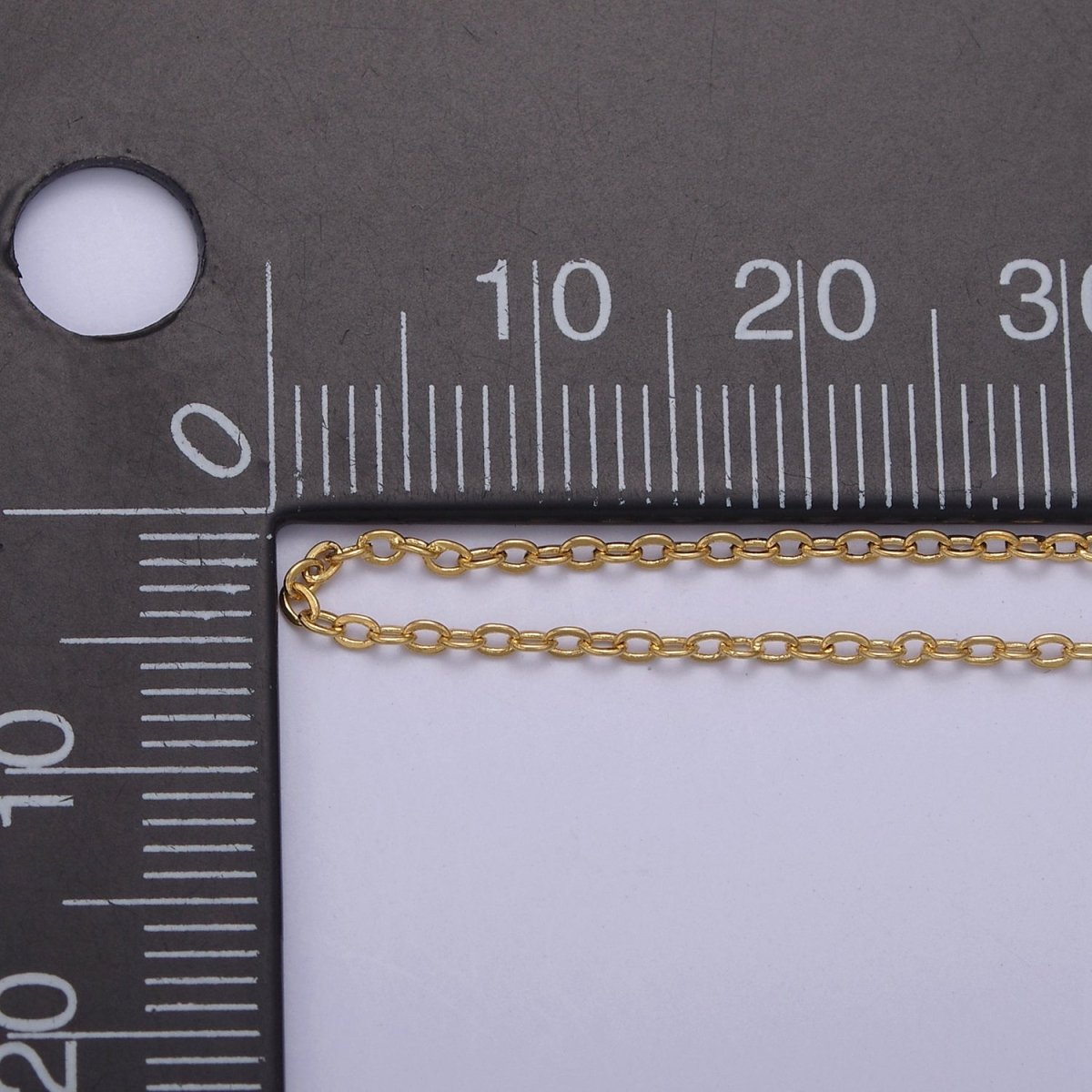 14K Gold Filled 1.4mm Dainty Cable 18 Inch Layering Chain Necklace w. Extender | WA-734 Clearance Pricing