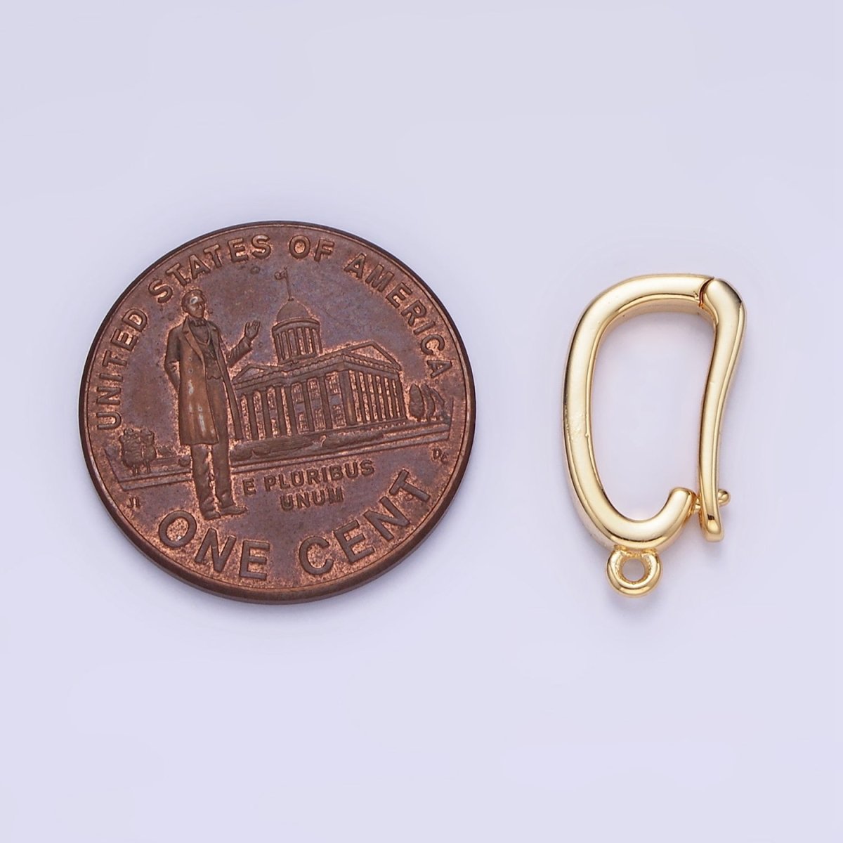 14K Gold Filled 15mm Oval Snap Bail Open Loop Jewelry Finding Supply | Z682