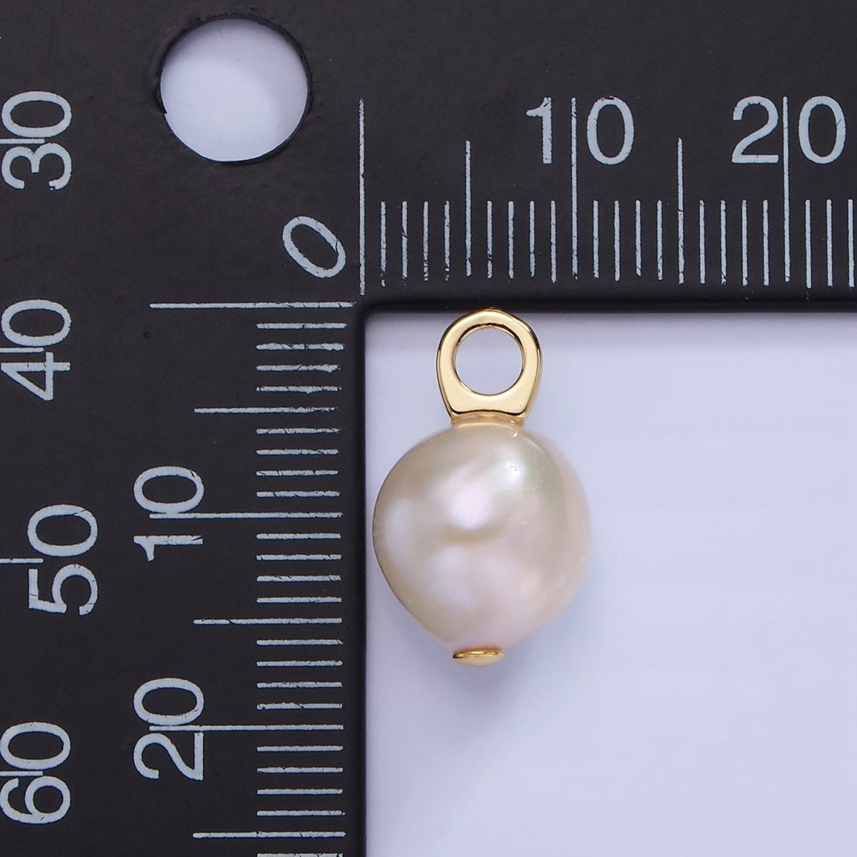 14K Gold Filled 16mm Baroque Freshwater Pearl Drop Pendant | P1728