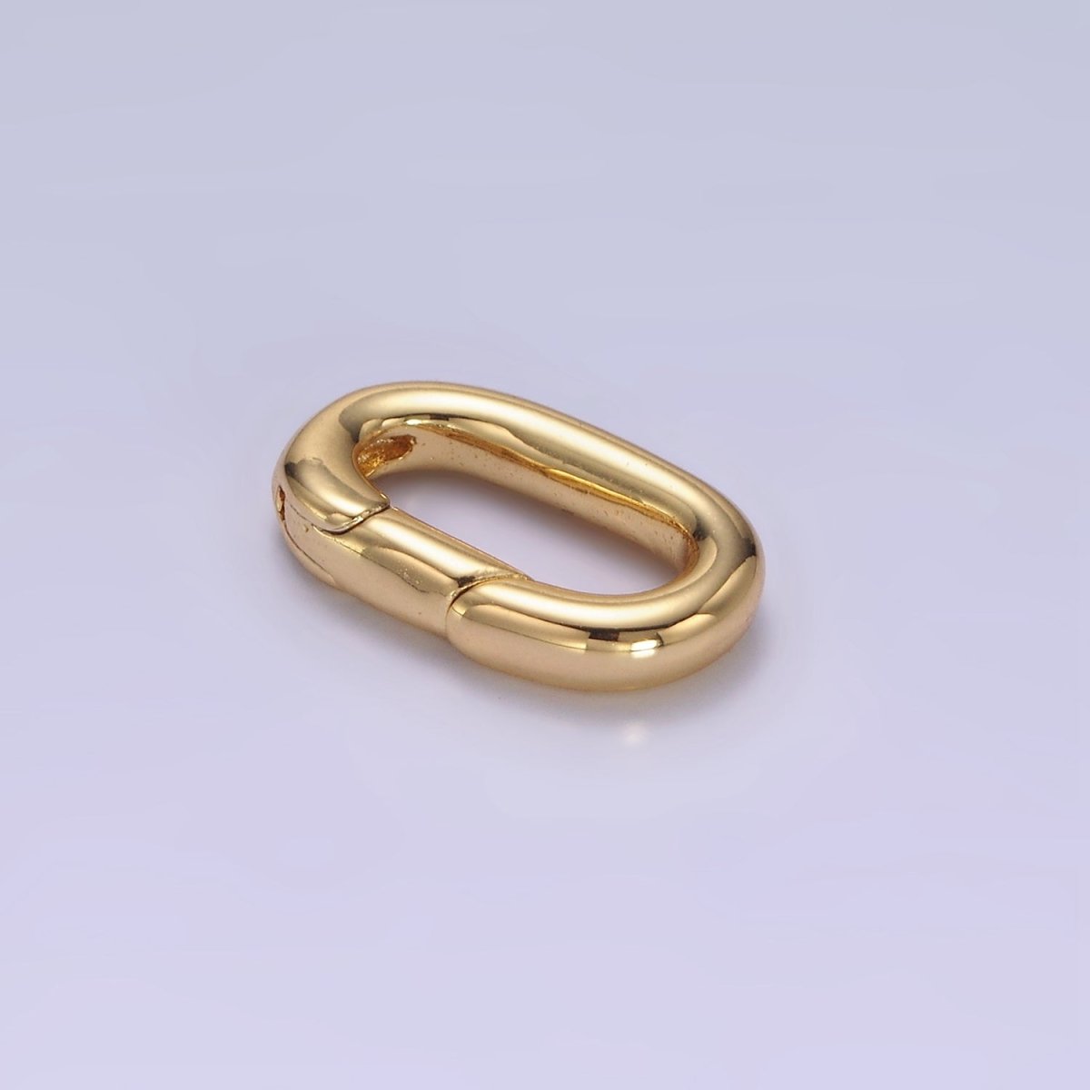 14K Gold Filled 16mm Oblong Push Spring Gate Finding Supply | Z680