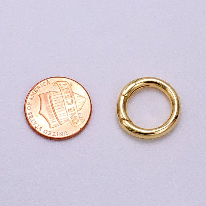 14K Gold Filled 18mm Push Spring Gate Findings | Z721